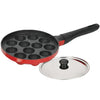 Image 1 of Default Title for the product 6th Planet 12 Pit Nonstick Paniyaram Pan with Steel Lid