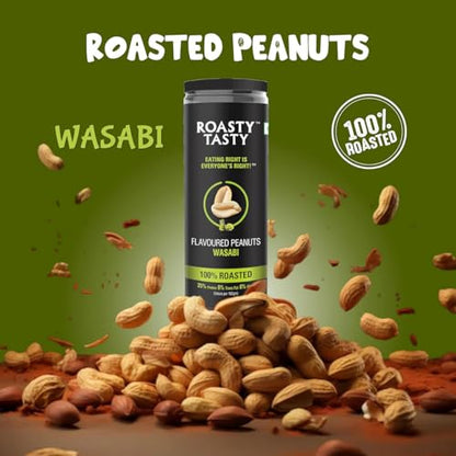 Image 4 of Roasty Tasty Wasabi Flavour Roasted Peanuts Pack Of 2 (150G Each)