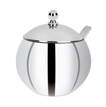 Image 1 of Default Title for the product KC Stainless Steel Ghee Pot/Pickle Container 500 ML with Spoon