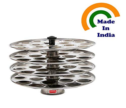 Image 3 of HAZEL Idli Maker Stainless Steel Mini Set of 4
