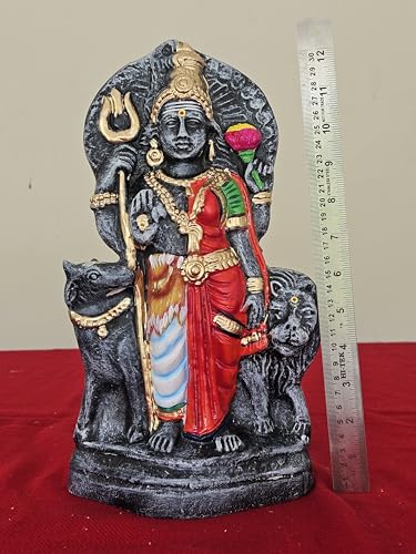 Image 3 of Breeze Handicrafts Paper Mache Ardhanarishvara Idol, Shiva Parvati Golu Doll, Navratri kolu bommai Multicolor