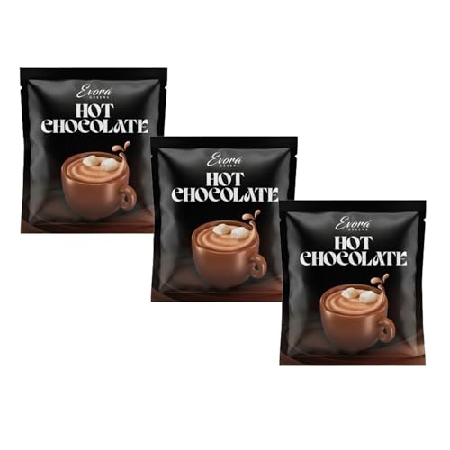 Image 1 of Pack of 1 for the product Evora Greens Hot Chocolate Premix 50g Pack of 3 | Rich Creamy Chocolate Drink Mix