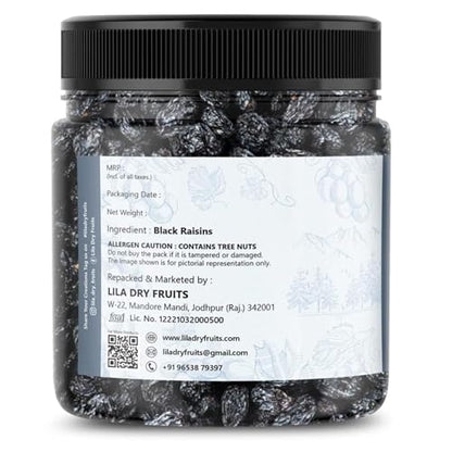 Image 3 of Lila Dry Fruits Kali Kismis - 200 gm | Seedless Afghani Black Raisins