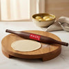 Image 1 of Default Title for the product HAZEL Sagwan Polpat Chakla Roti Chapati Maker 23 cm with Sheesham Roti Roller Belan Rolling Pin 34 cm