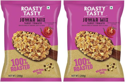 Image 1 of 200 g (Pack of 2) for the product Roasty Tasty Jowar Mix Tangy Tomato 200g