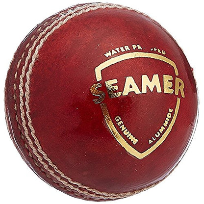 Image 1 of Seamer for the product SG Seamer Leather Cricket Ball, Adult Size, (Red),Standard