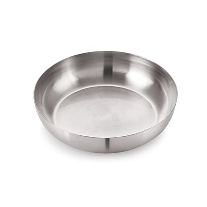 Image 4 of neelam SJKH065P Stainless Steel 6.5 18G J.K.Halwa Plate, 12.5 cm, Silver, Set of 6
