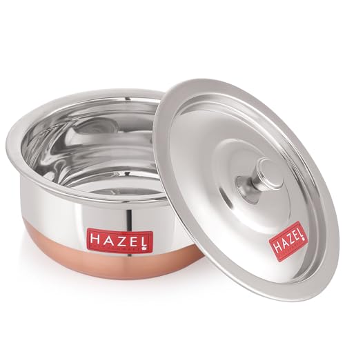 Image 2 of HAZEL Copper Bottom Handi Medium 1200 ml with Lid