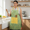 Image 1 of Default Title for the product HAZEL Cotton Kitchen Apron with Front Pocket