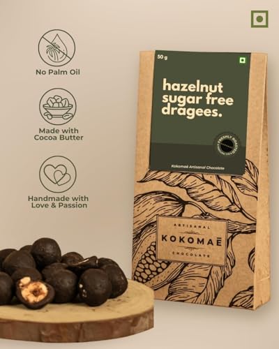 Image 4 of KOKOMAE Sugar Free Hazelnut Dragées 50g