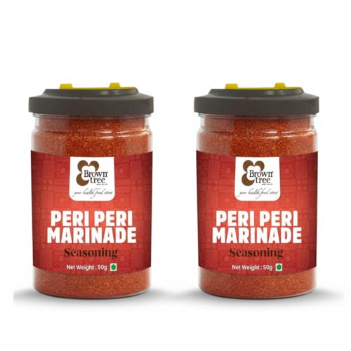 Image 1 of Default Title for the product Brown tree Popcorn Seasoning Peri Peri Marinade Pack of 2 100g