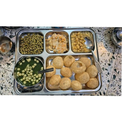 Image 5 of HAZEL Stainless Steel 5 Compartment Mess Plate
