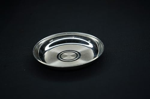 Image 1 of Default Title for the product Dista Silvers Plate 17g, Prasadam Plate, Silver Pooja Plate