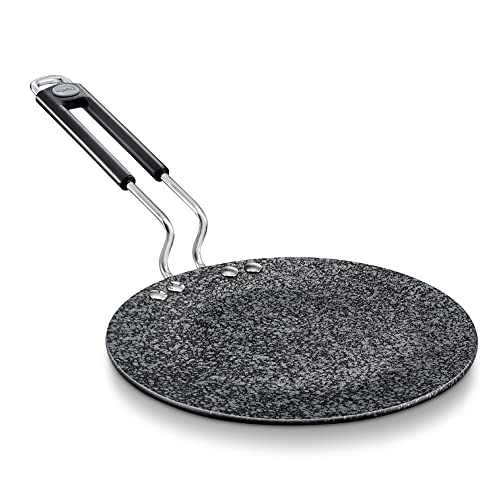Image 1 of 24.5 cm for the product Prestige Durastone Hard Anodised Non-Stick Omni Tawa 24.5 cm