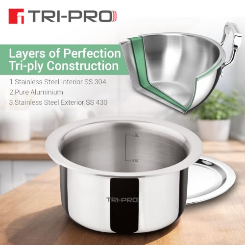 Image 6 of BERGNER TriPro Triply Stainless Steel Tope with Lid