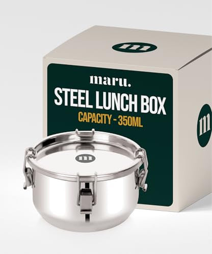Image 2 of 350ml for the product MARU Steel Leakproof Tiffin/Lunch Box