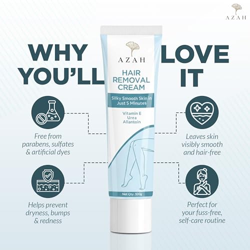 Image 4 of AZAH Hair Removal Cream for Women 100 GM