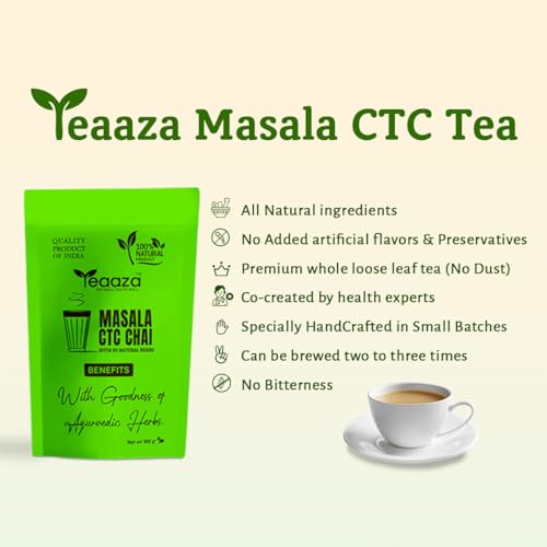 Image 9 of Teaaza'S Masala Ctc Chai With 20 Natural Herbs