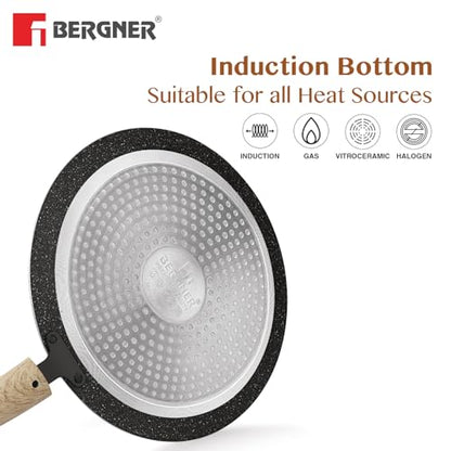 Image 5 of BERGNER Earth Black Non-Stick 26 cm Concave Roti Tawa