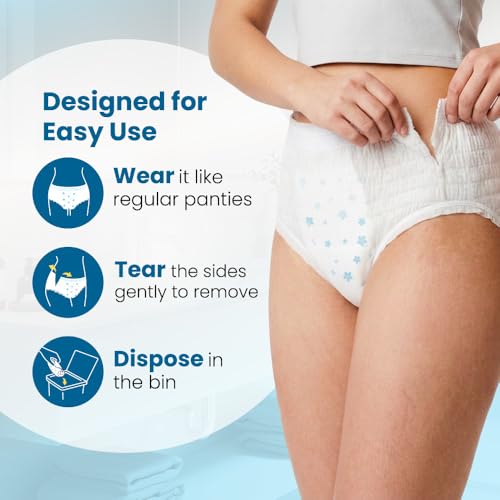 Image 8 of Niine Naturally Soft Disposable Period Panty with 360° Leak Protection | Up to 12 Hours Absorbency | Cottony Soft, Breathable & Rash-Free Comfort M (27-35 inches)