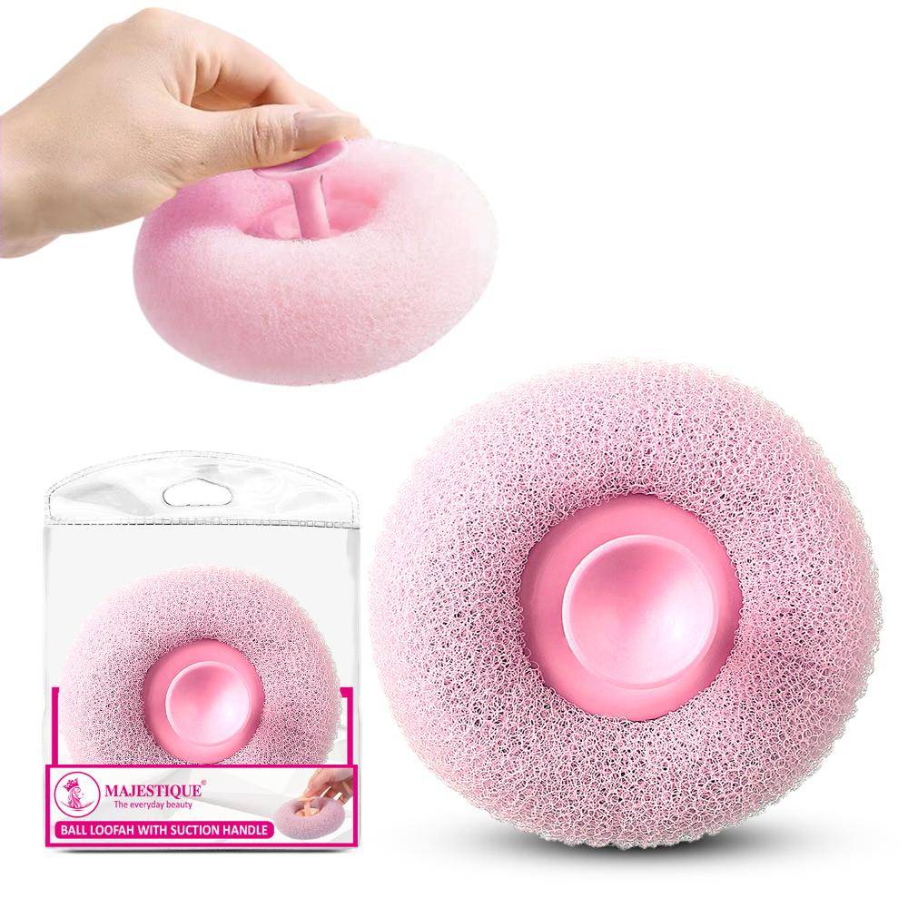 Image 1 of 31g for the product Majestique Ball Loofah With Suction Handle