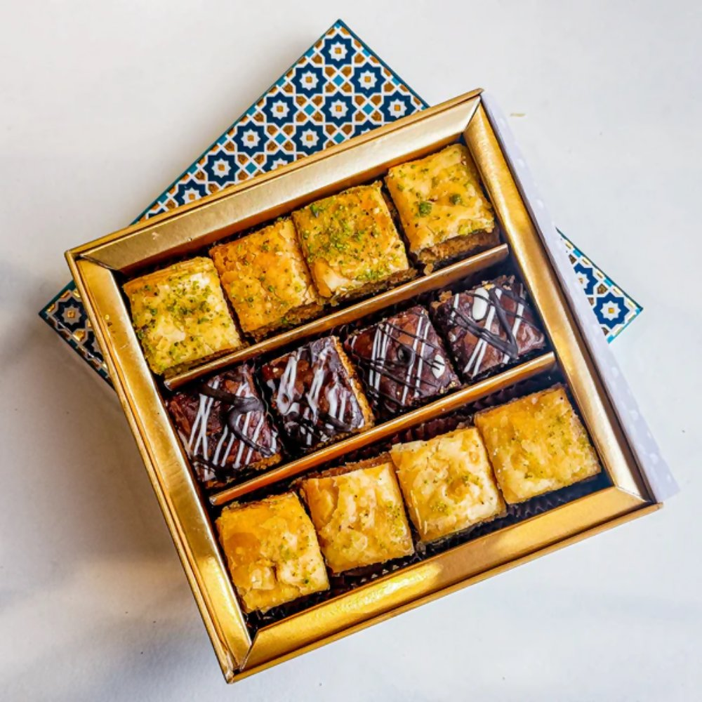 Image 3 of Gwalia Sweets Assorted Square Baklawa Box
