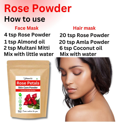 Image 4 of Urbaano Herbal Rose Petal Powder Double Filtered Natural Pure For Skin
