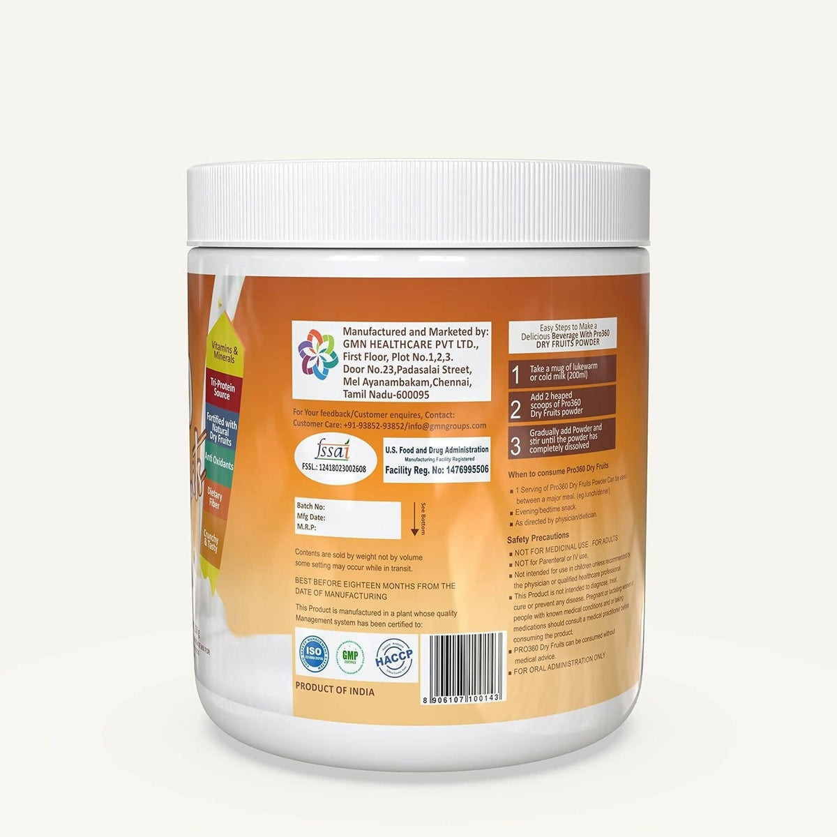 Image 3 of Pro360 Dry Fruits Protein Powder