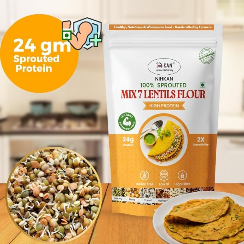 Image 2 of NIHKAN Sprouted Multi 7 Lentils High Protein Flour