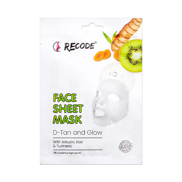 Image 1 of Recode D Tan And Glow Face Sheet Mask