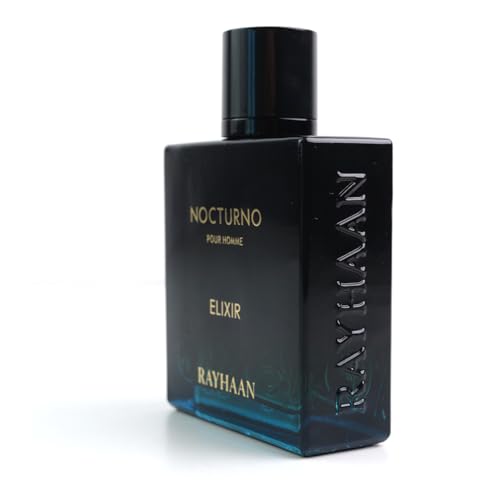 Image 2 of RAYHAAN Nocturno Elixir Pour Homme Eau De Parfum, Woody Amber Scent, Extrait De Parfum, Spray, Long-Lasting