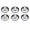 Image 1 of Default Title for the product neelam Stainless Steel 5.5 22G Diamond Halwa Plate, 11 cm, Silver, Set of 6