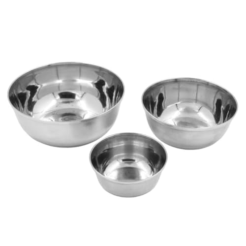 Image 1 of Default Title for the product Spillbox Stainless Steel Dessert Bowl Set 3 Pieces