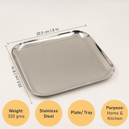 Image 4 of Spillbox Stainless Steel Serving Tray Pack of 1