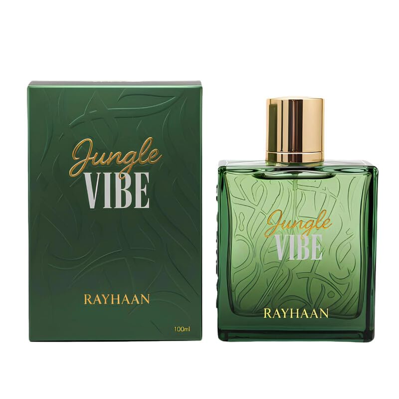 Image 3 of RAYHAAN Jungle Vibe Eau De Parfum for Men | Fresh Green Woody Aromatic Fragrance | Long-Lasting Perfume Spray