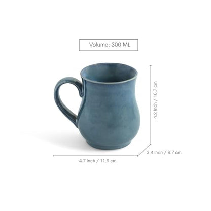 Image 6 of ExclusiveLane Belly Pot Ceramic Coffee Mugs Set of 6 300 ml