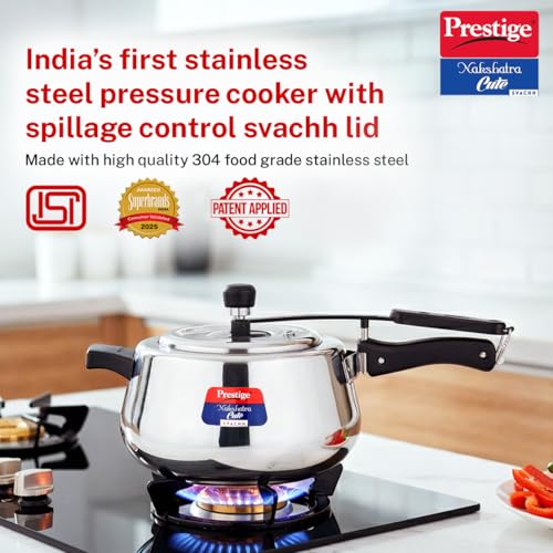 Image 3 of Prestige Stainless Steel Nakshatra Pressure Cooker