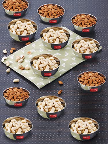 Image 2 of HAZEL Stainless Steel Bowl Vati Set of 12, 270 ML