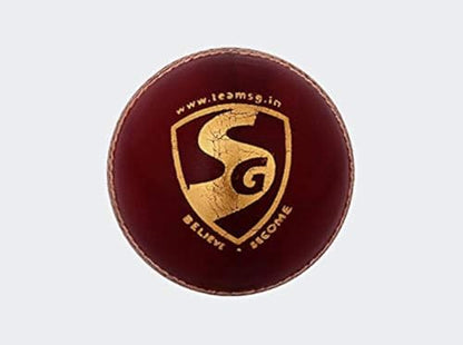 Image 1 of Default Title for the product SG Test Cricket Leather Ball - Red Standard Size