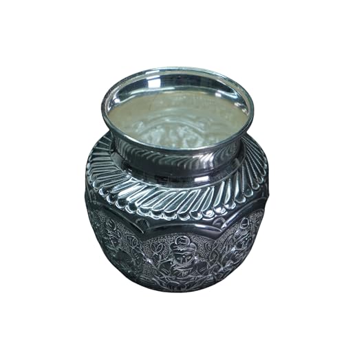 Image 1 of Default Title for the product Dista Silvers Ashta Laxmi Lota 100g