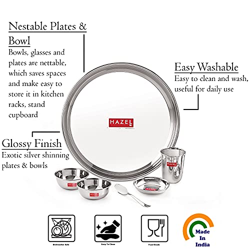 Image 3 of Hazel Stainless Steel Dinner Set 6 Pieces