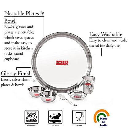 Image 3 of Hazel Stainless Steel Dinner Set 6 Pieces