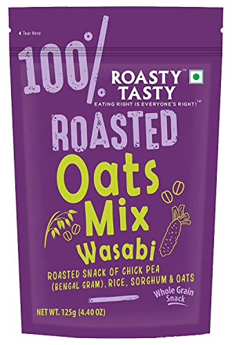 Image 1 of Wasabi / 125 g (Pack of 1) for the product Roasty Tasty Roasted Oats Mix Wasabi 125g