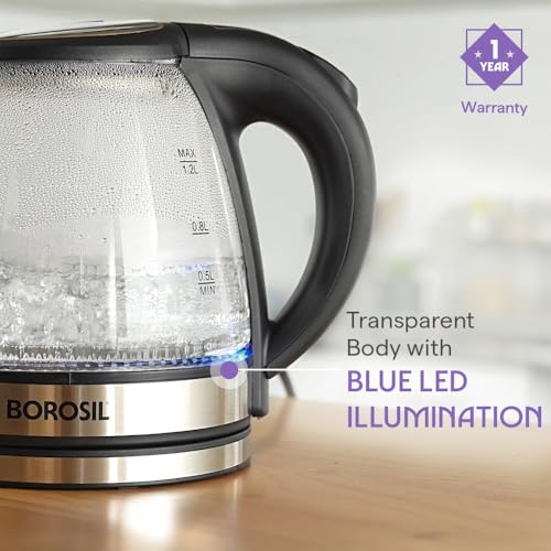 Image 7 of Borosil Electric Glass Kettle