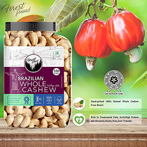 Image 3 of Forest Found Brazilian Whole Cashew Nut 500 Gm