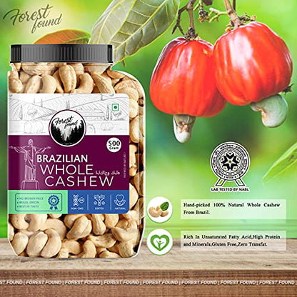 Image 3 of Forest Found Brazilian Whole Cashew Nut 500 Gm