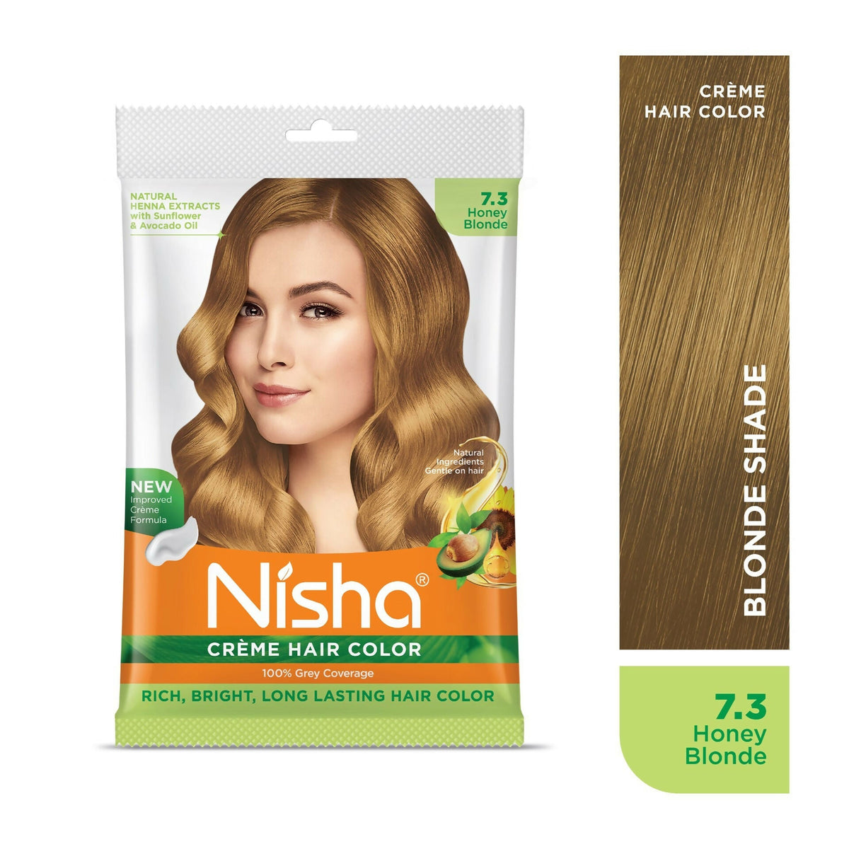 Image 2 of Nisha Creme Hair Color for Women - Honey Blonde