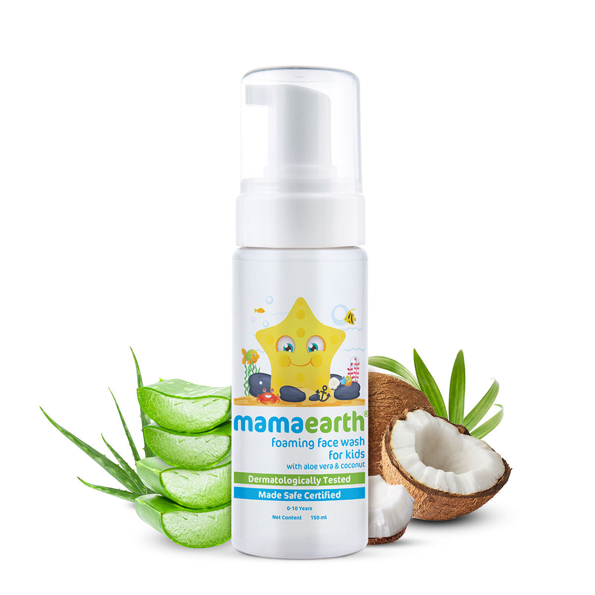 Image 1 of Mamaearth Foaming Baby Face Wash For Deeply Cleanses, Soothes Skin & Tear-Free Formula