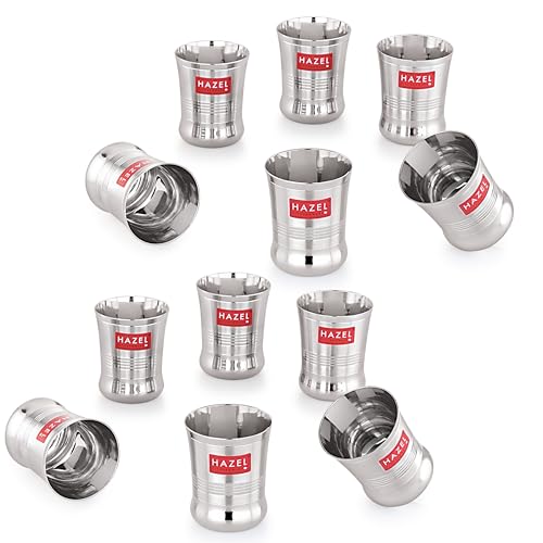 Image 25 of Set of 12 / Kid's Glass, 200 ML for the product HAZEL Stainless Steel Glasses