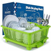 Image 1 of Green for the product HomeWiz Plastic Dish Drying Rack 43x30x20 cm